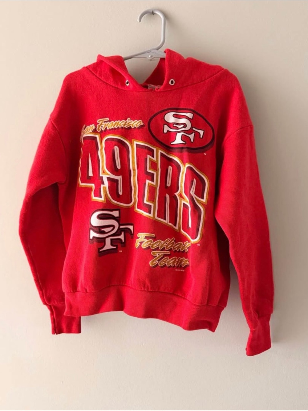 ✨VINTAGE✨Kids San Francisco 49ers Red Hoodie Salem Sportswear Youth 6-8